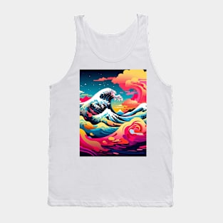 The Great Wave Vaporware Aesthetic Tank Top